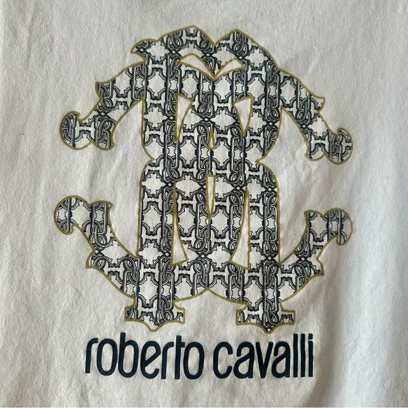 NWOT! Authentic ROBERTO CAVALLI Original Brand New Unworn T-Shirt. - Picture 3 of 6